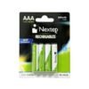 Pila Nextep NE-281CR  Recargable Triple A (AAA) de 1 - 2 voltios 800 mAh 4 piezas presentación Blister HR03 NiMH 1.2V