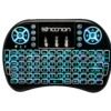 CONTROL REMOTO NRC-01 TOUCH PAD TECLADO QWERTY LED 7 COLORES RECARGABLE TV SMARTPHONE TV BOX NEGRO -