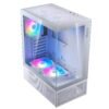Gabinete GAMER XPG INVADER X MINI. Media torre. Paneles de VIDRIO TEMPLADO de 4mm. Ventiladores incluidos; 5 x 120mm ARGB. BLANCO INVADERXMINIMT-WHCWW -