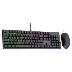 Combo Gamer Alámbrico Fusion Vanguard 100  CKG690 / Teclado Mecanico 100  / 105 teclas (26 Antighosting) / Mouse 6D / 3 - 600 Dpi Ajustable / Backlight