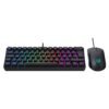 Combo Gamer Alámbrico Fusion Vanguard CKG660 / Teclado Mecanico 60  / 62 teclas / Antighosting / Mouse 6D / 3 - 600 Dpi Ajustable / Backlight