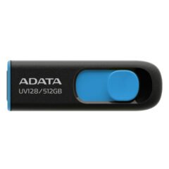  Memoria USB ADATA UV128 512GB USB 3.2 Gen1 (compatible con USB 2.0). Color Negro/Azul. AUV128-512G-RBE -