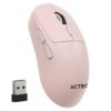 Mouse Ergonómico Multidispositivo Instinct Click MI484 / hasta 3 - 200 DPI Ajustable / 2.4 Ghz + Bluetooth / 5 Botones / Recargable / Advanced Series / Rosa