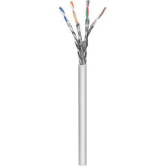 Bobina de cable de red SFTP - Solida, 705066, 100  Cobre, 305 m, CAT 6a, Color Gris, 4 pares, 24 AWG